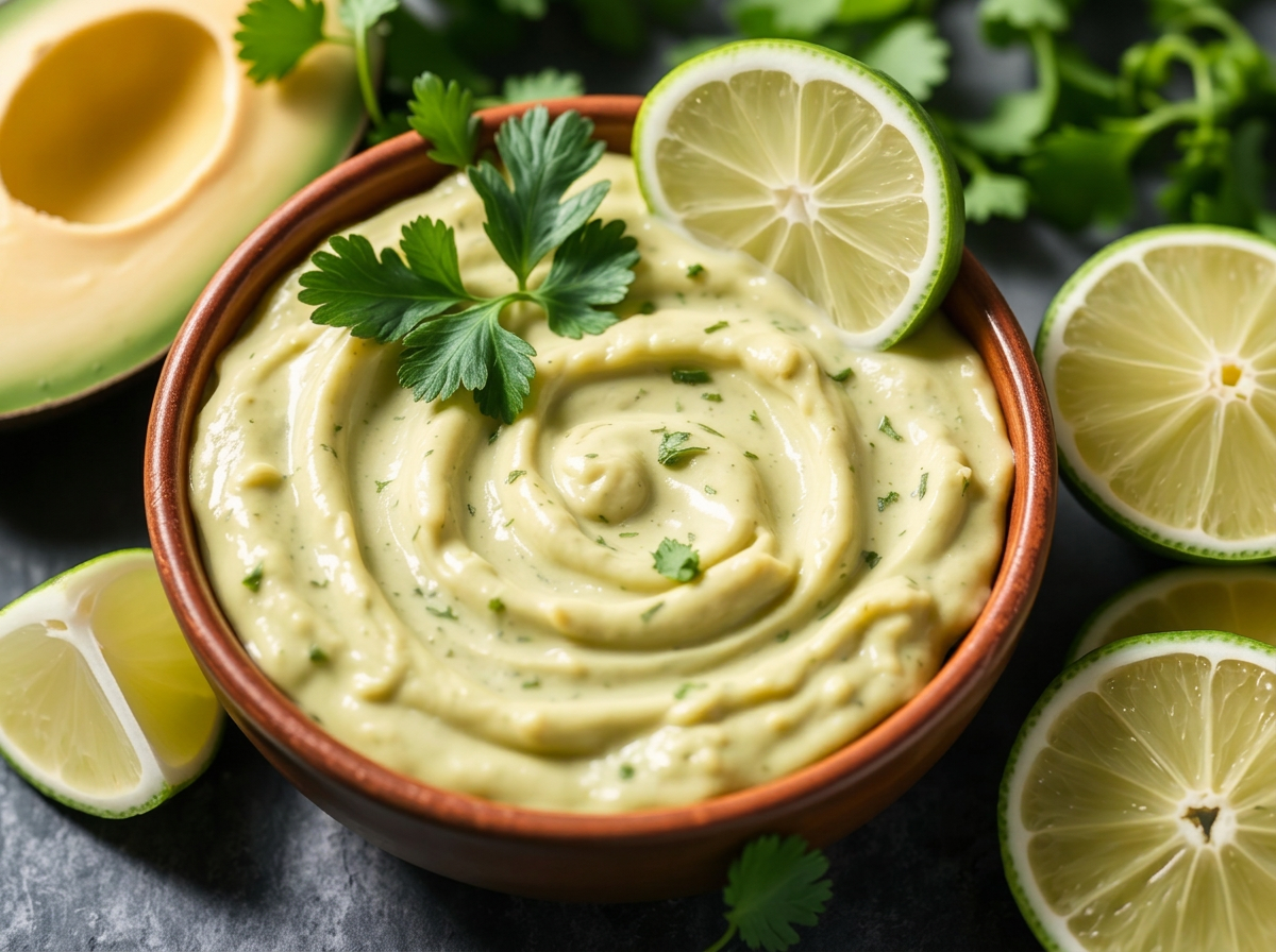 Dip de aguacate y cilantro