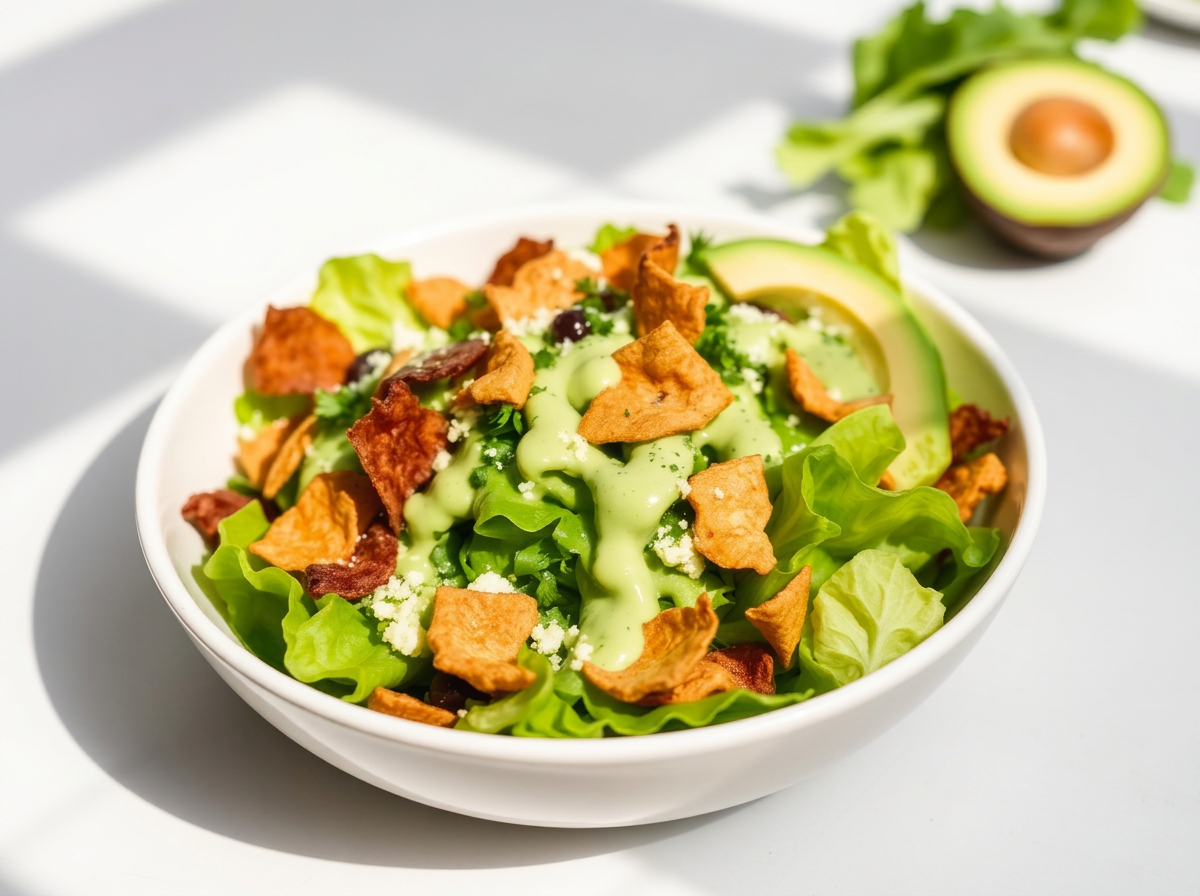 Ensalada César de aguacate