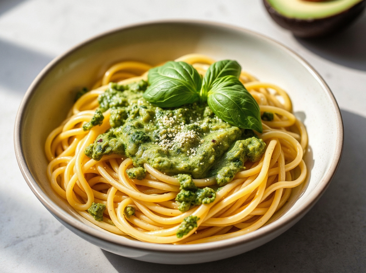 Pasta cremosa con pesto de GuaKml®