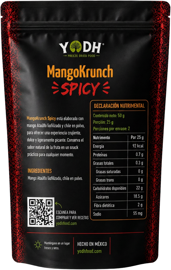MangoKrunch Spicy — información nutrimental