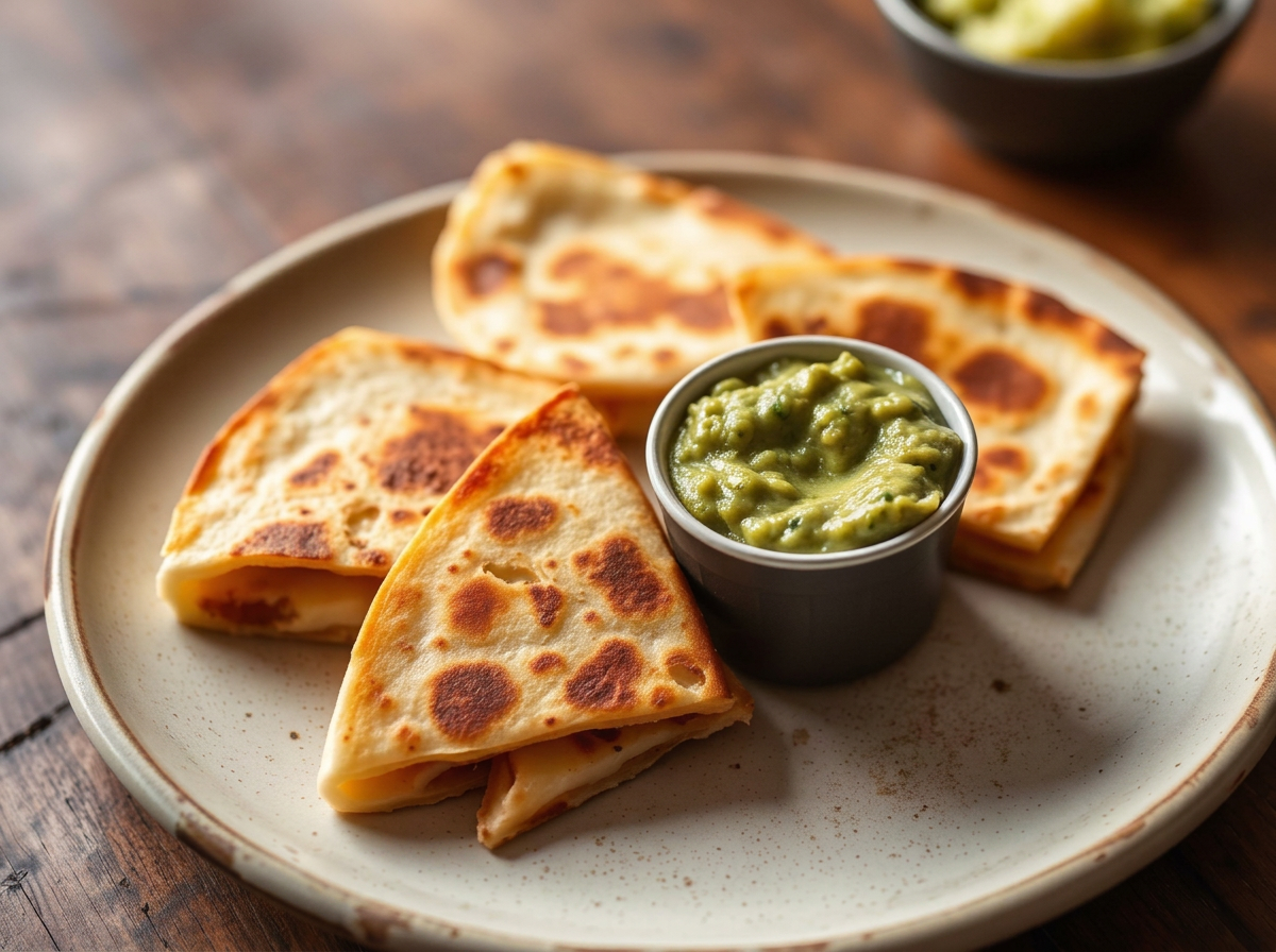 Quesadillas con guacamole